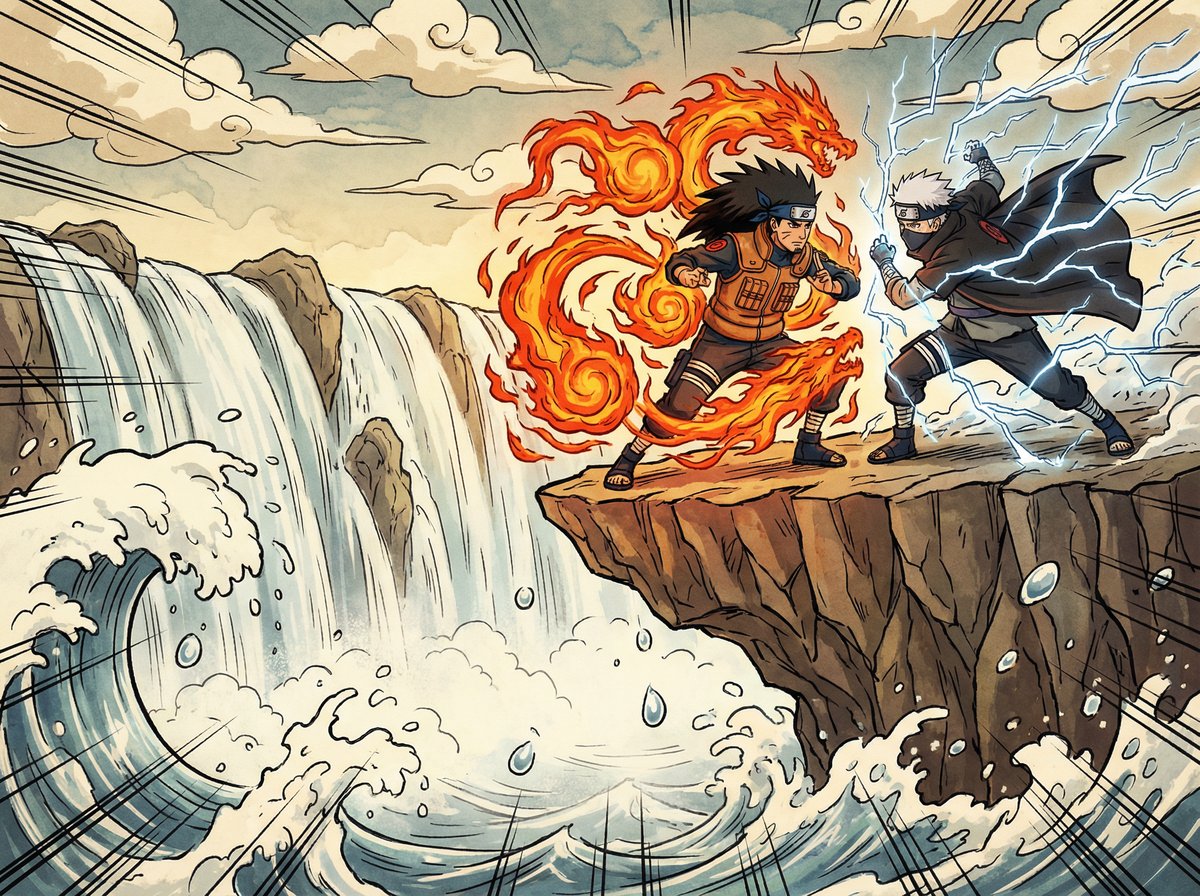 大象传媒精选动漫-火与雷的对决