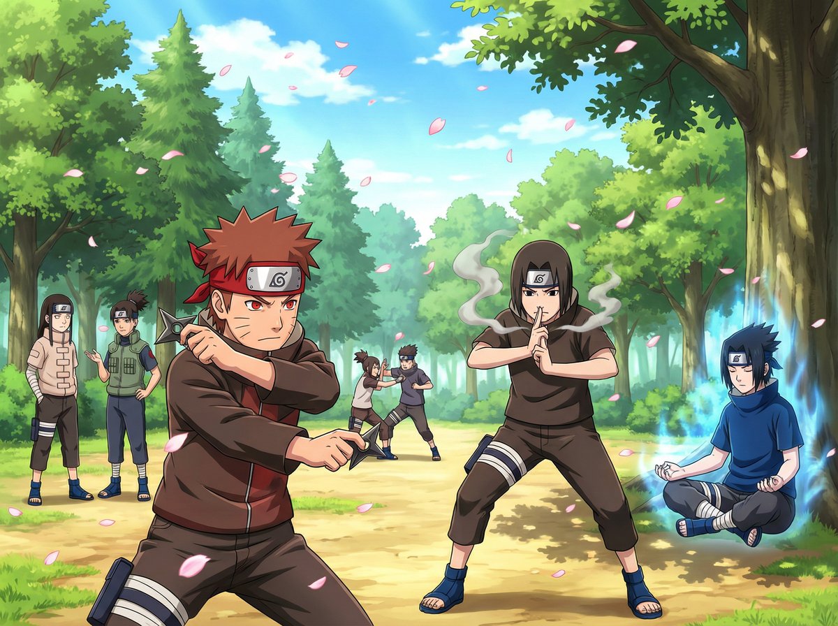 大象传媒木叶村训练场动漫